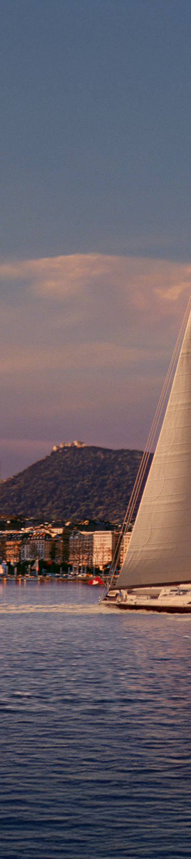 Homepage image - Sail boat with the Pictet Leo lion sailing from Geneva to Hong Kong